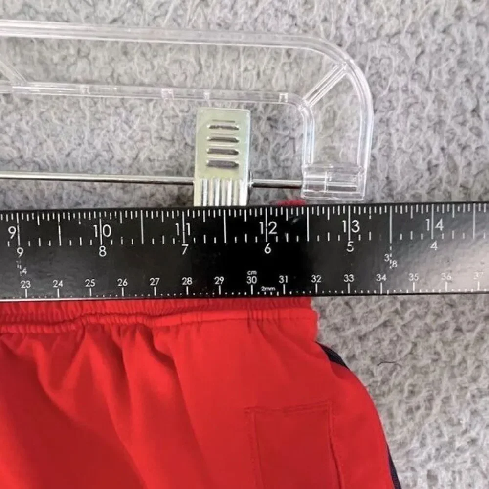 LULULEMON MENS SWIMMING TRUNKS RED SIZE M